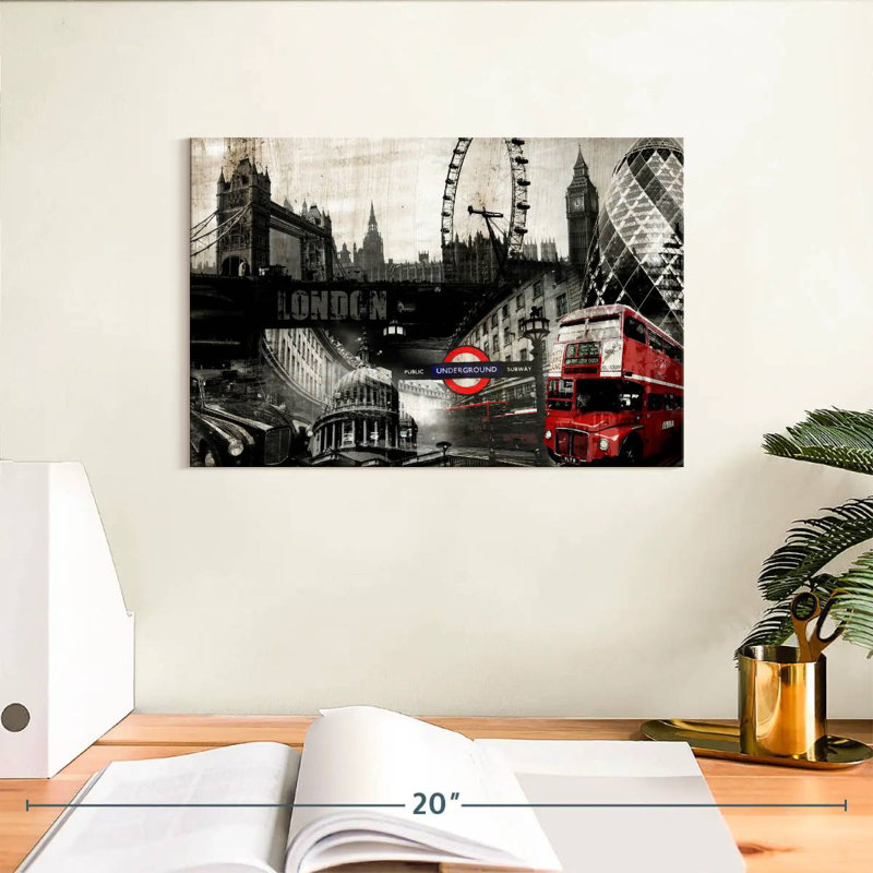 Sirci Collage London, H 8 po x l 12 po
