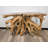 Carved Teak Root Console Table