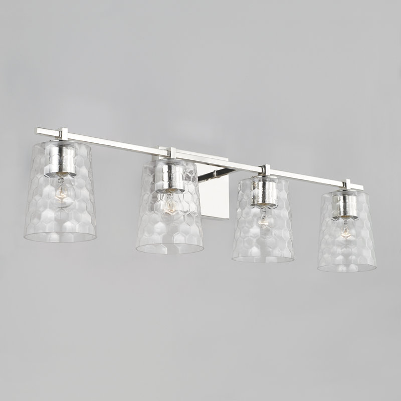 Burke 4 - Light Dimmable Vanity Light, Polished Nickel