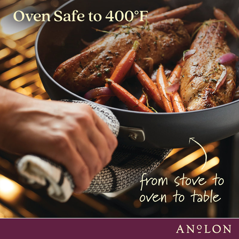 Anolon Advanced Home Hard Anodized Nonstick Frying Pan / Skillet, 8.5", Gray