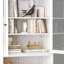 Armoire de cuisine en métal - 72 po de hauteur avec tablettes réglables, structure en acier inoxydable robuste, armoire autoportante pour cuisine / garde-manger / salle de bain