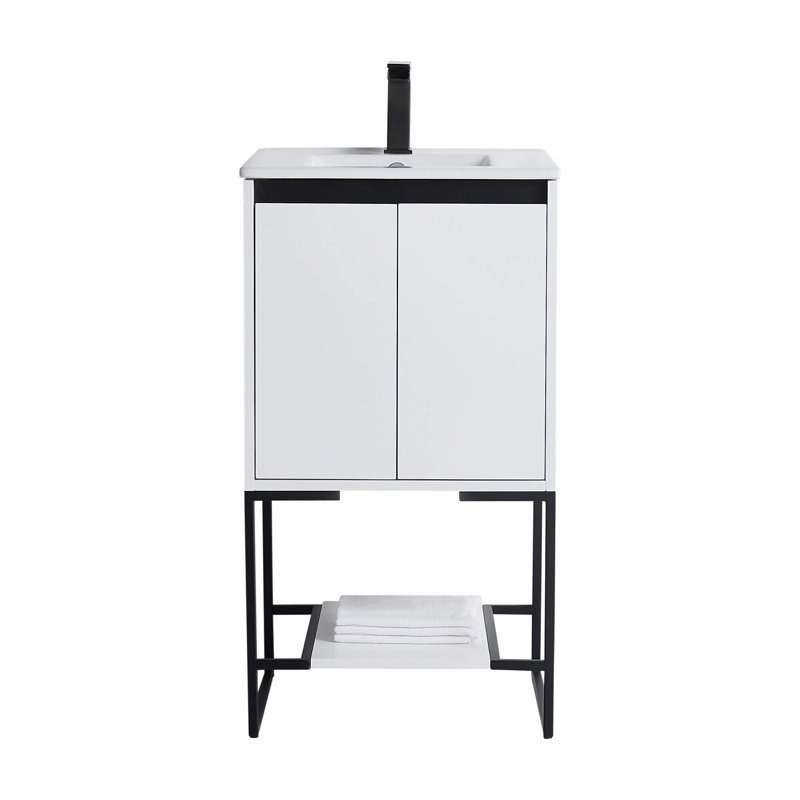 Ensemble de meuble-lavabo simple 20 po Antrel, Blanc