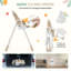 Chaise haute pour bébé pliable avec 5 positions d'inclinaison, plateau double amovible-619669109