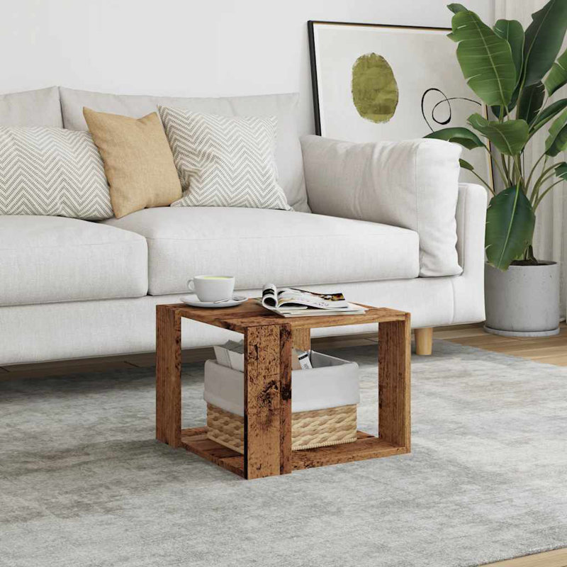 Aleydis Coffee Table Hallway Side Table Desk Accent End Table Engineered Wood, 51.5 x 51.5 x 30 cm (L x W x H), Sonoma Oak