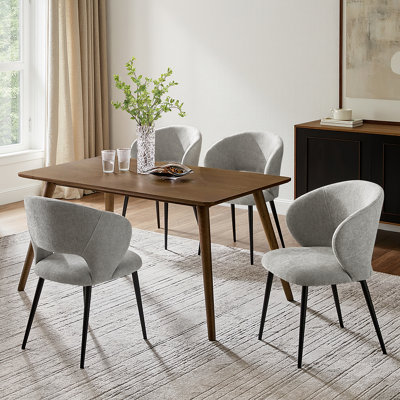 Angel Modern Dinning Chair With Metal Legs