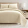 Haniya Solid Waffle Woven Cotton Textured Quilt 3 Pieces Set