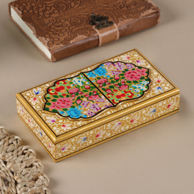Handmade Kashmir Treasures Papier Mache Decorative Box