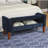 Velvet Upholstered Storage Bench-455260916