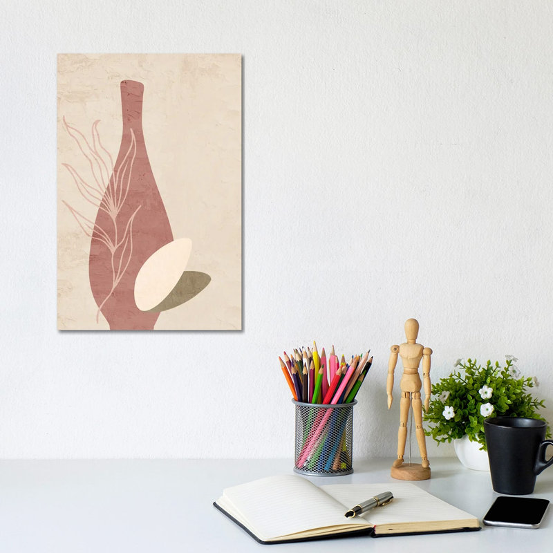 Vase I 1 Piece Wrapped Canvas Painting, 20.32 cm H x 30.48 cm W