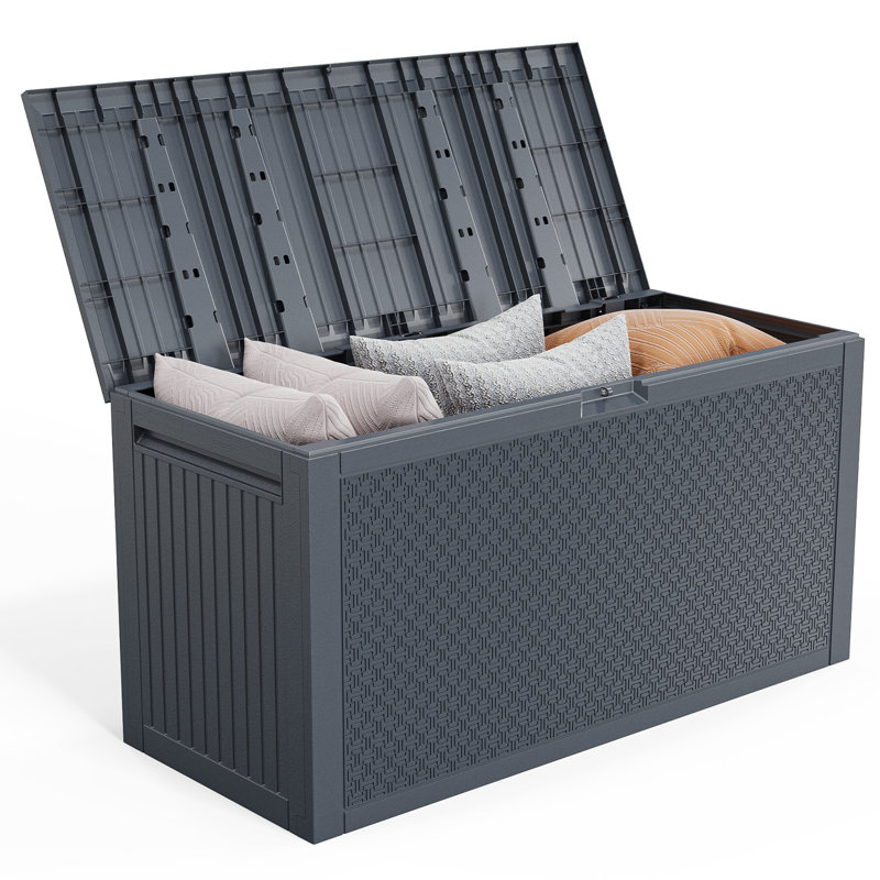 Boîte de rangement verrouillable 90 gallons, Gris