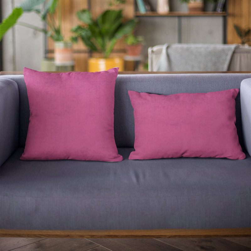 Coussin Plutus, 12 po x 20 po, Rose