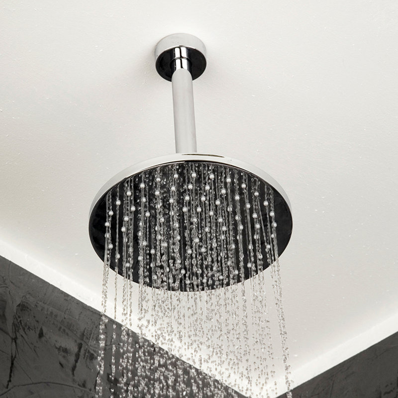 Arch Rain Fixed Shower Head, Polished Chrome