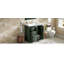 Ensemble de meuble-lavabo 30 po avec lavabo en céramique, armoire de rangement en bois massif, ensemble de meuble-lavabo autoportant avec 3 tiroirs et portes à fermeture douce-13311252