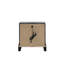 Table de chevet 2 tiroirs Livingston, noir
