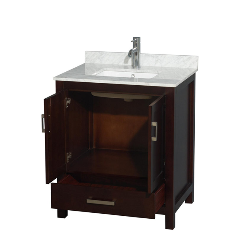 Sheffield 30" Single Bathroom Vanity Set, Espresso
