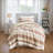Premium Twin/twin Xl Bedding Sets, Polyester Terracotta Comforter With Textured Stripes For Modern Bedroom