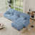 Chenille bleu