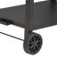 Chariot de salle à manger d'extérieur avec table de préparation pour barbecue à deux tablettes et support pour four à pizza avec roulettes | Idée de cadeau