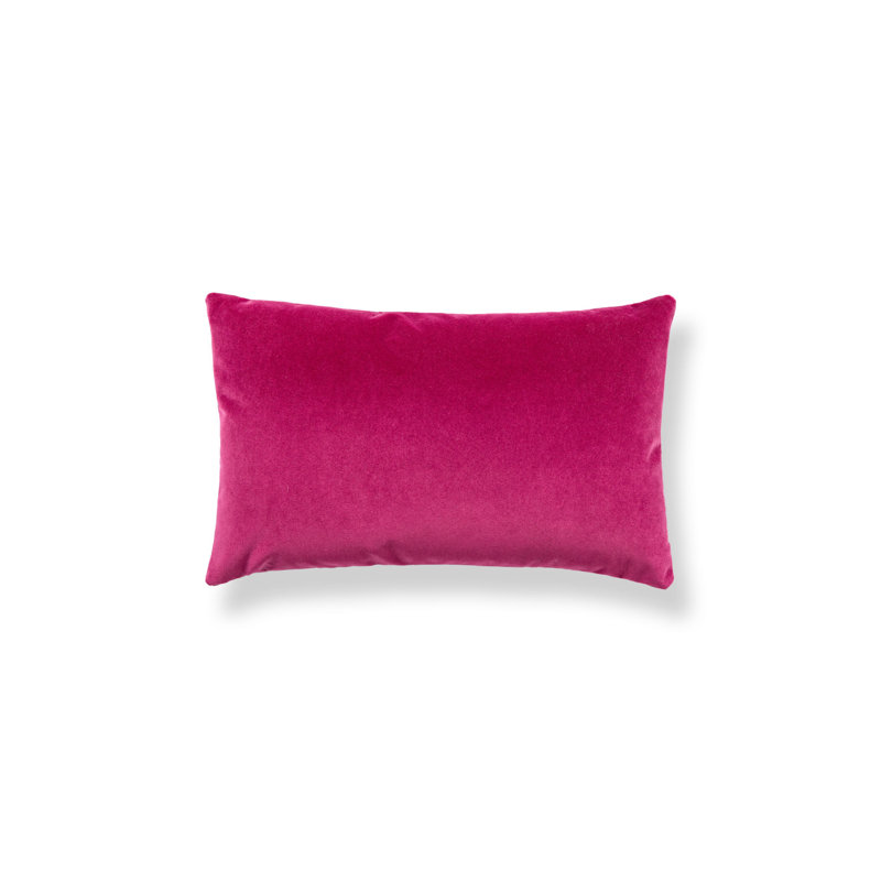 Wild Glamour Silk Pillow Cover & Insert, Red/Black/Fuchsia Animal Print, 14" H x 22" W, Rectangular