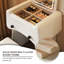 Petit meuble-lavabo de chevet crème