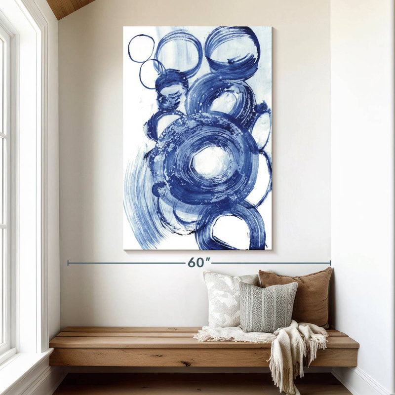 Étude du cercle bleu Avery II, H 51 po x l 34 po