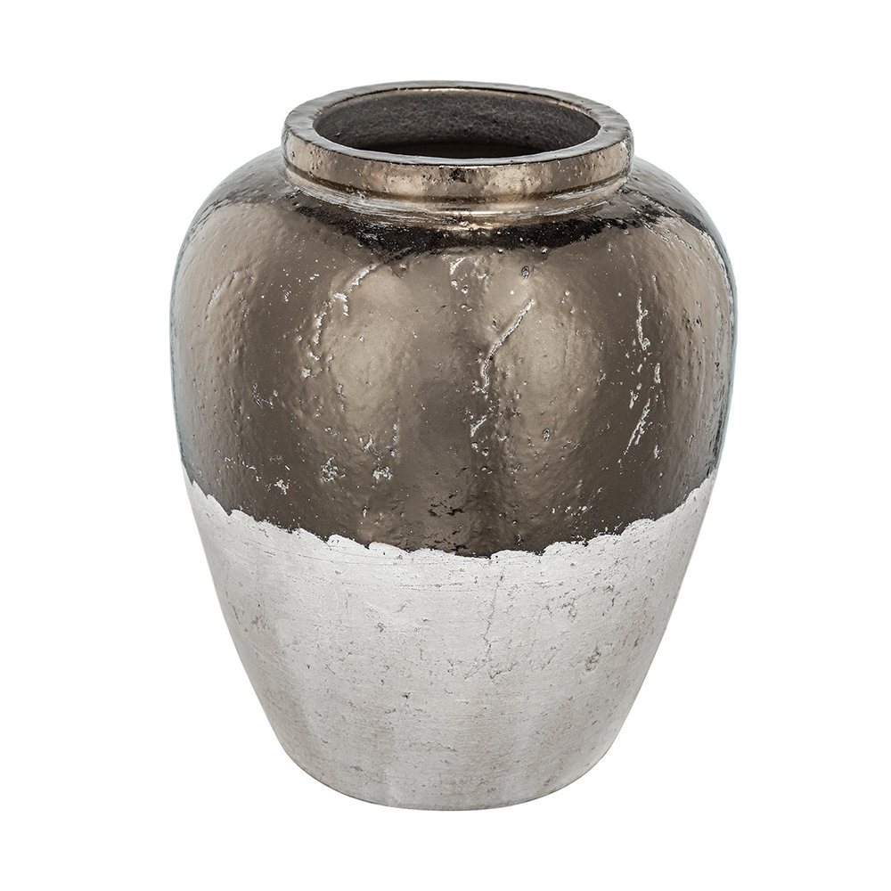 Libra 15.8'' Handmade Terracotta Table Vase