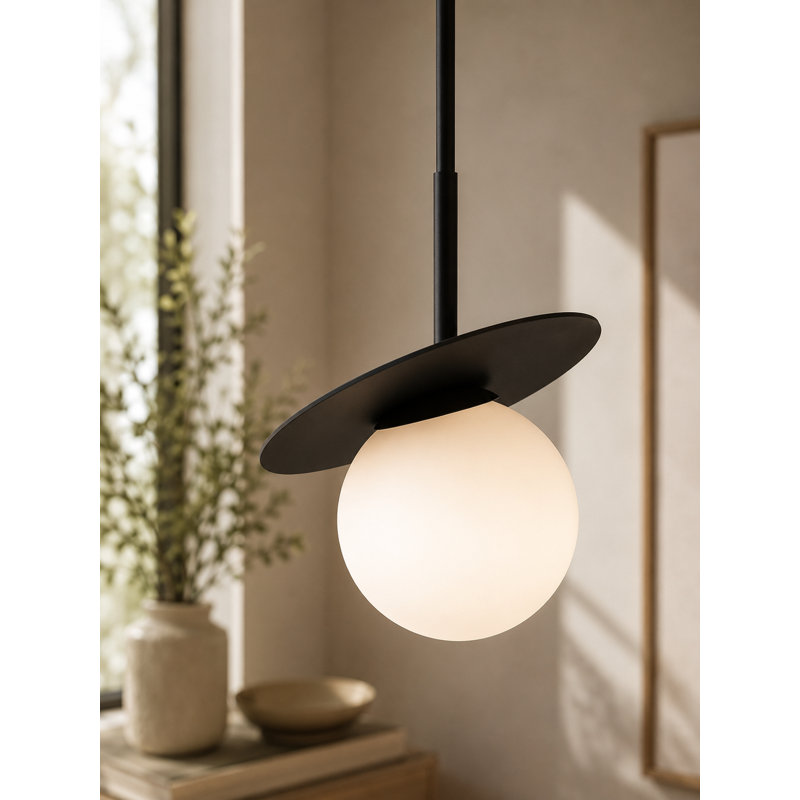 - Light Pendant, 120cm H x 20cm W, Black