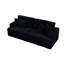 3 velours côtelé avec 4 coussins - doux et luxueux, noir confortable à la mode,-490124183-490124201