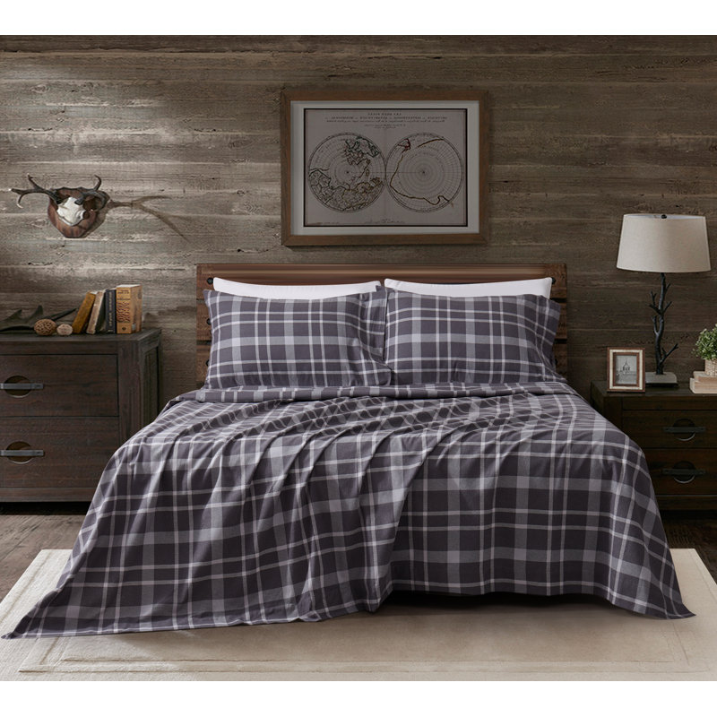 Ensemble de draps pour chambre d'amis 100% coton Galon, Ensemble de draps pour grand lit + drap-housse + 2