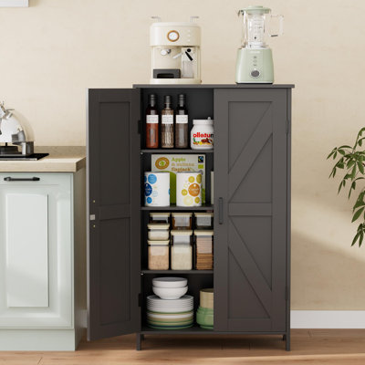 Farmhouse Bathroom Cabinet with Adjustable Shelves