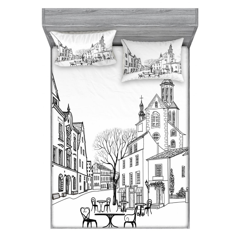 Microfiber Sheet Set, Full Sheet Set with Fitted Sheet