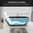 69'' x 29'' Freestanding Soaking Solid Surface Bathtub-106949048