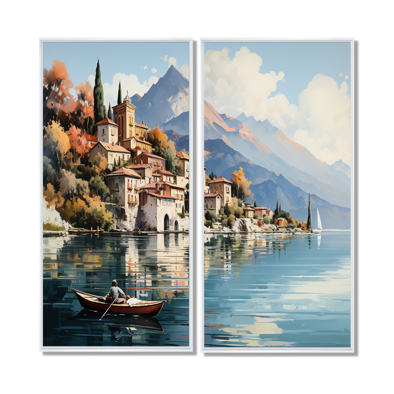 Nimmons - Art mural sur toile traditionnel, 32" H x 32" W, Impression encadrée flottante, White