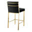 Scott Upholstered Stool with Metal Frame-61832758-61832757