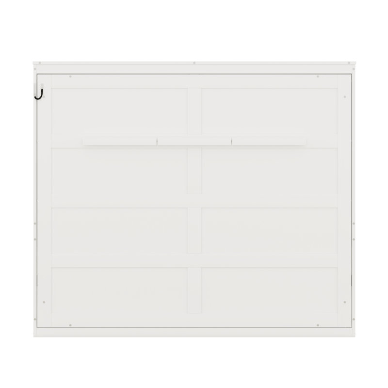 Lit escamotable Modern Design, Lit double, Blanc