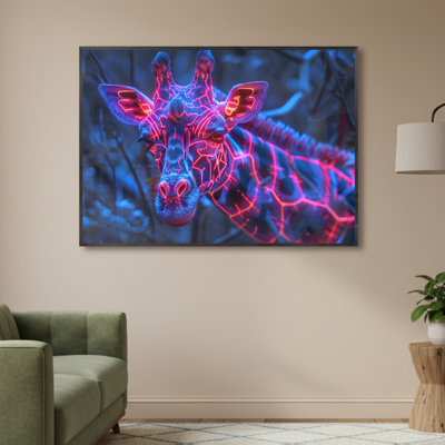 Single Picture Frame LED Illuminated Wall Art Wall Art on Glass / Aluminium