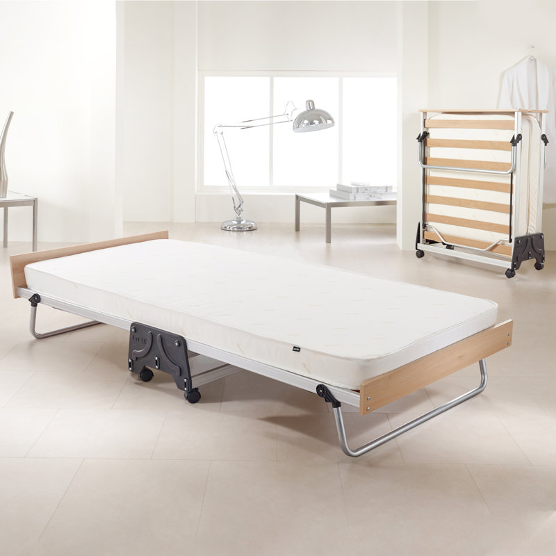 Jay-Be J-Bed Folding Bed with Contract Comfort Mattress - Single with Mattress Protector & Storage Cover
