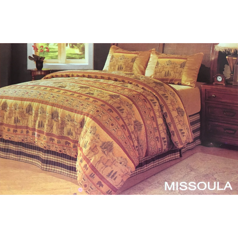 Ensemble de housse de couette Missoula, Couette double / grand et 2 taies décoratives