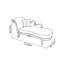 Chaise longue de loisirs en bois massif de style luxueux-209734174