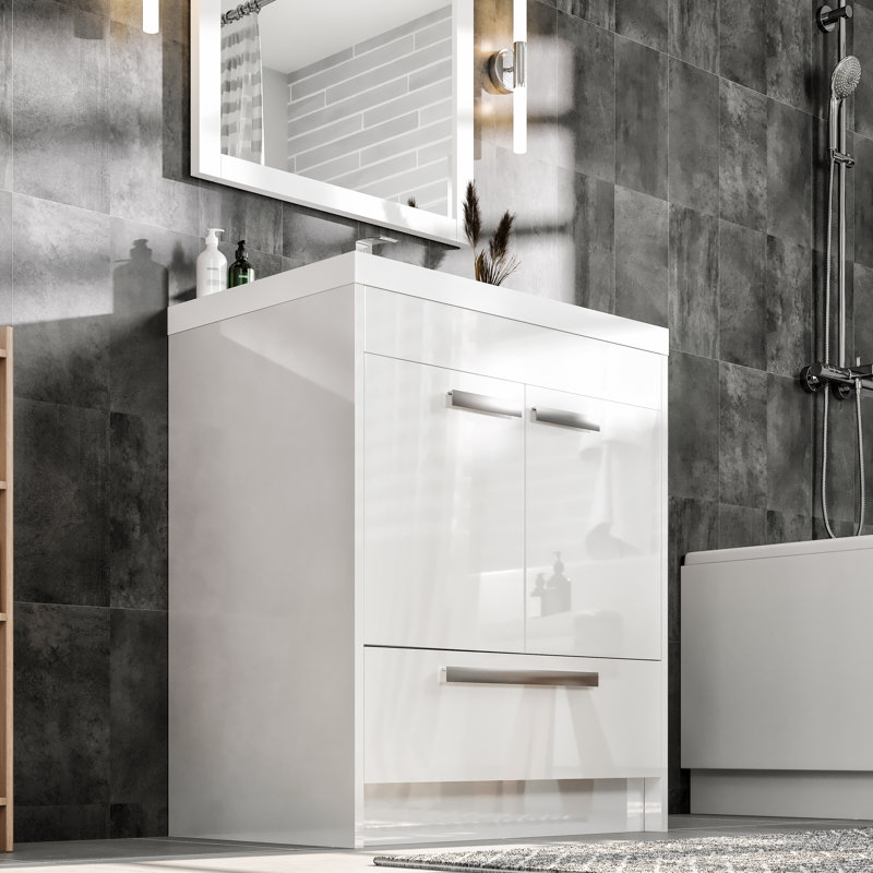 Ensemble de meuble-lavabo simple 24 po Wauconda, Blanc