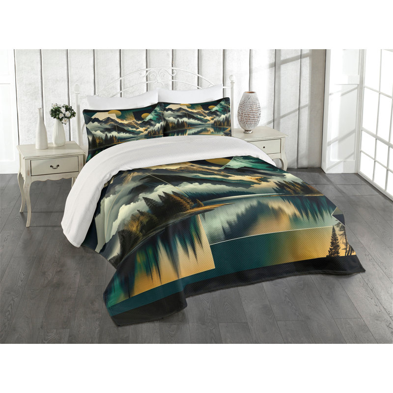 Polyester Coverlet, King Coverlet + 2 Standard Shams