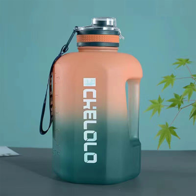 Plastical Sports water cup 2200ML Large Capacity Plastic Waters Jug Big Belly Cup For Men And Women Sports Space Cup Portable Outdoor Tote Rope Tons Of Funny Bucket