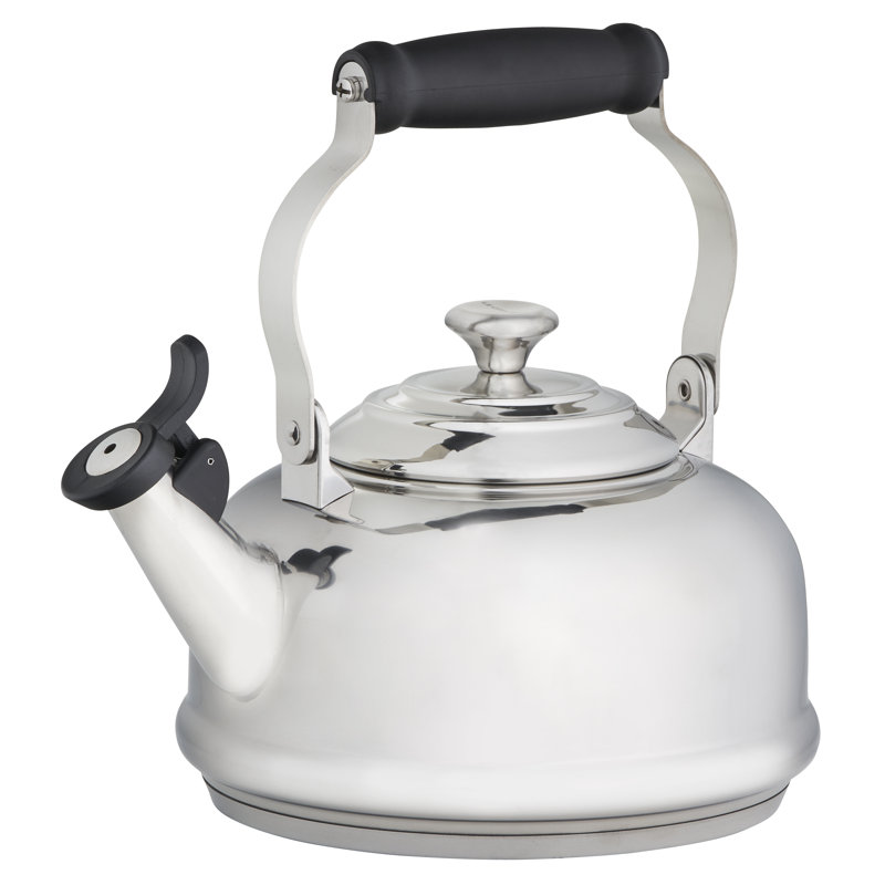 Le Creuset Stainless Steel Whistling Tea Kettle, 1.7qt.