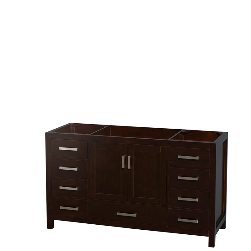 Sheffield 60" Single Bathroom Vanity Set, Espresso