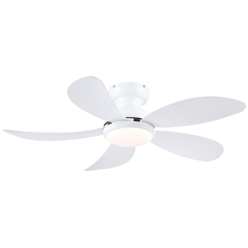 Ventilateur de plafond encastré à 5 pales à profil bas de 42 po avec lumière DEL, moteur à courant continu et télécommande