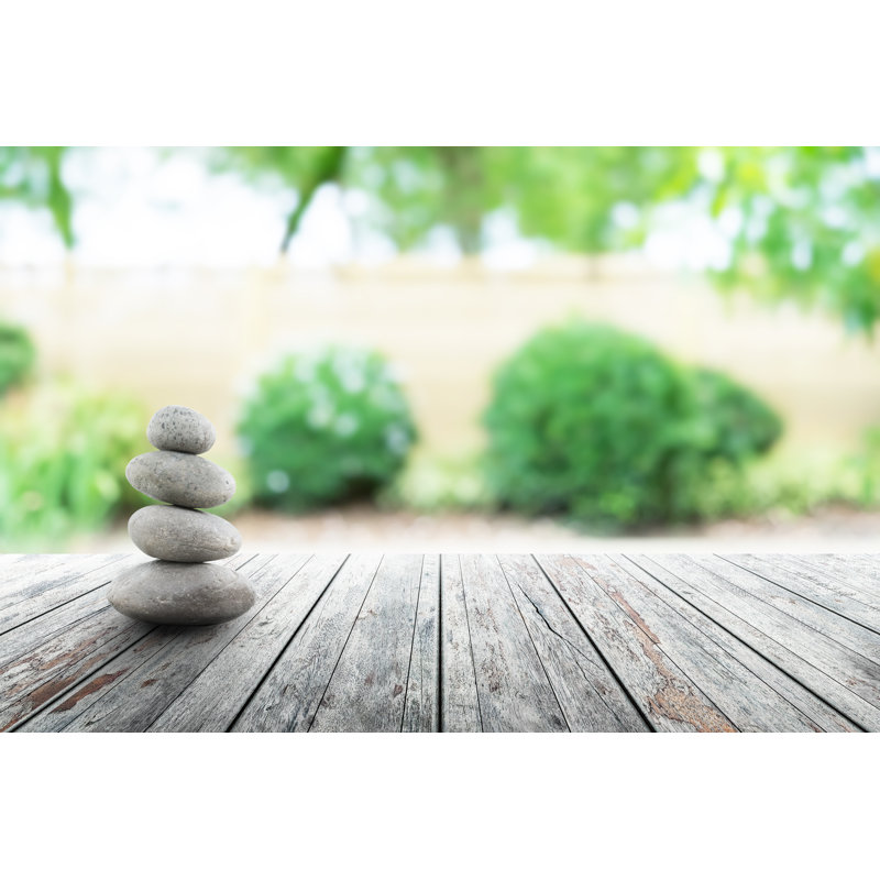 Zen Stones by GZeroOne - Wrapped Canvas Print, 30cm H x 46cm W