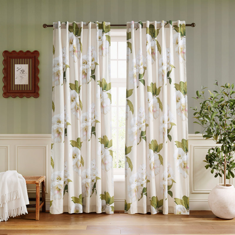 Ted Baker Gardenia Multi 50 X 84 Curtain Panel Pair (Set Of 2), 50" W x 84" L