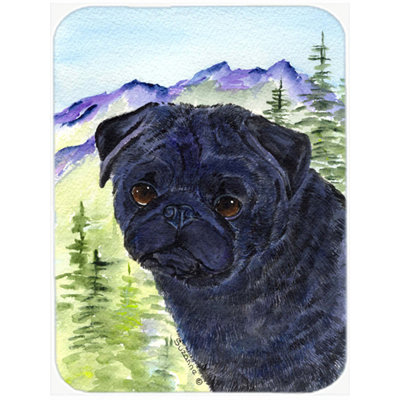 Caroline's Treasures Pug Glass Cutting Board
