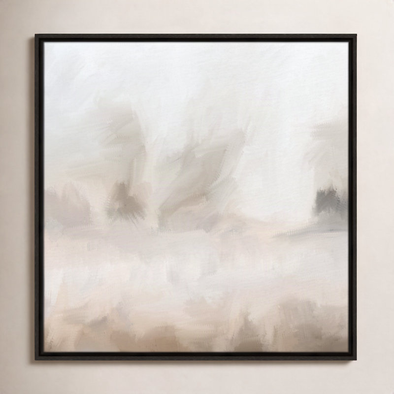 Bushwick Mirage - Toile à cadre flottant, L 25,5 po x H 25,5 po, Espresso