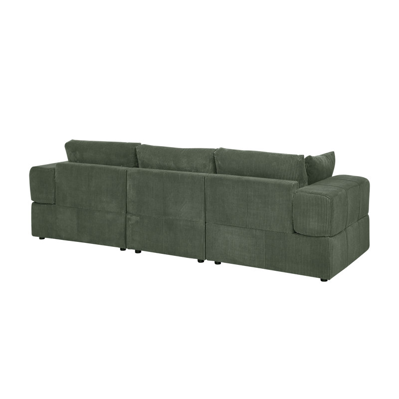 Plainesshi Corduroy Modular Sectional | Stylish & Comfy